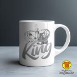 KING v2 šalica s natpisom 0770