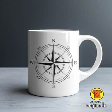 KOMPAS šalica s natpisom 0782