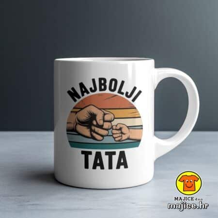 NAJBOLJI TATA v2 šalica s natpisom 0761