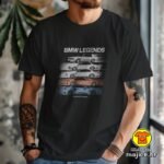 BMW LEGENDS majica s natpisom 00849 crna