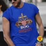 BOG I HRVATI majica s natpisom 00932 crna