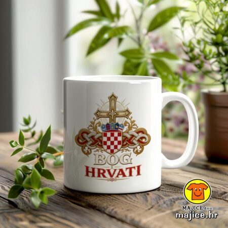 BOG I HRVATI v1 šalica s natpisom 0833