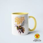 BUZZ OFF PČELA šalica s natpisom 0872