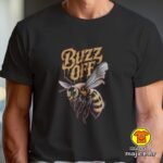 BUZZ OFF majica s natpisom 00846 crna