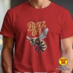 BUZZ OFF majica s natpisom 00846 crna