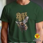 BUZZ OFF majica s natpisom 00846 crna