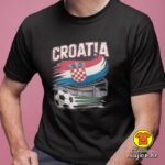 CROATIA v15 majica s natpisom 00901 crna