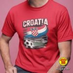 CROATIA v15 majica s natpisom 00901 crna