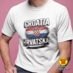 CROATIA v16 majica s natpisom 00902 crvena