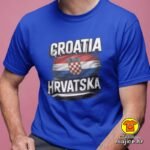 CROATIA v16 majica s natpisom 00902 crvena