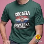 CROATIA v16 majica s natpisom 00902 crvena
