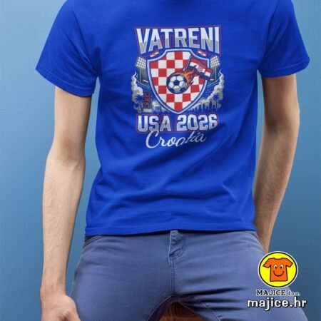 CROATIA v19 majica s natpisom 00905 plava