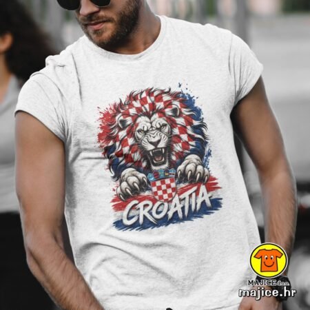 CROATIA v26 majica s natpisom 00930 bijela