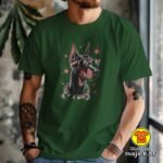 DOBERMAN v2 majica s natpisom 00852 crna
