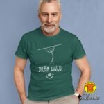 DRŽIM LINIJU majica s natpisom 00827 crna