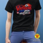 HRVATSKA VATRENI v24 majica s natpisom 00911 bijela