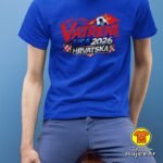 HRVATSKA VATRENI v24 majica s natpisom 00911 bijela