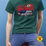HRVATSKA VATRENI v24 majica s natpisom 00911 bijela