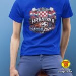 HRVATSKA v25 majica s natpisom 00912 bijela