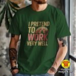 I PRETEND TO WORK VERY WELL majica s natpisom 00850 crna
