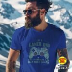I`M A GAMER DAD v1 majica s natpisom 00859 crna
