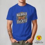 NAJBOLJI BRAT NA SVIJETU v1 majica s natpisom 00861 bijela