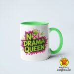 NO DRAMA QUEEN šalica s natpisom 0880