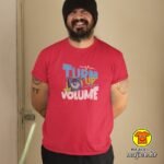 TURN UP THE VOLUME majica s natpisom 00836 crna