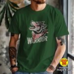WARRIOR WOLF majica s natpisom 00848 crna